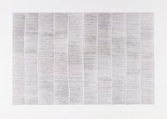 Untitled IX (Linear Motif), Pen on Paper Drawing by Jon Probert, 2022