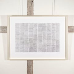 Senza titolo IX (Motivo lineare), Disegno a penna su carta di Jon Probert, 2022