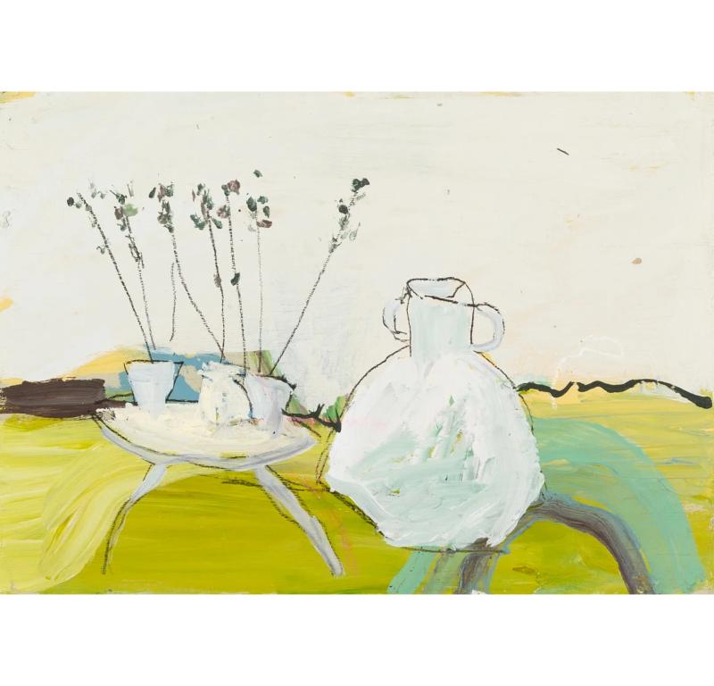 White Pot, Oil on Panel Painting by Tom Harford Thompson B. 1964, 2022

Additional information:
Medium: Oil on panel
Dimensions: 20 x 30 cm
7 7/8 x 11 3/4 in
Signed with stamp and dated verso

Tom Harford Thompson was born in Amersham in 1964. He