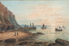 John Francis Branegan (1843-1909) - Framed Watercolour, Inlet on the Scaur