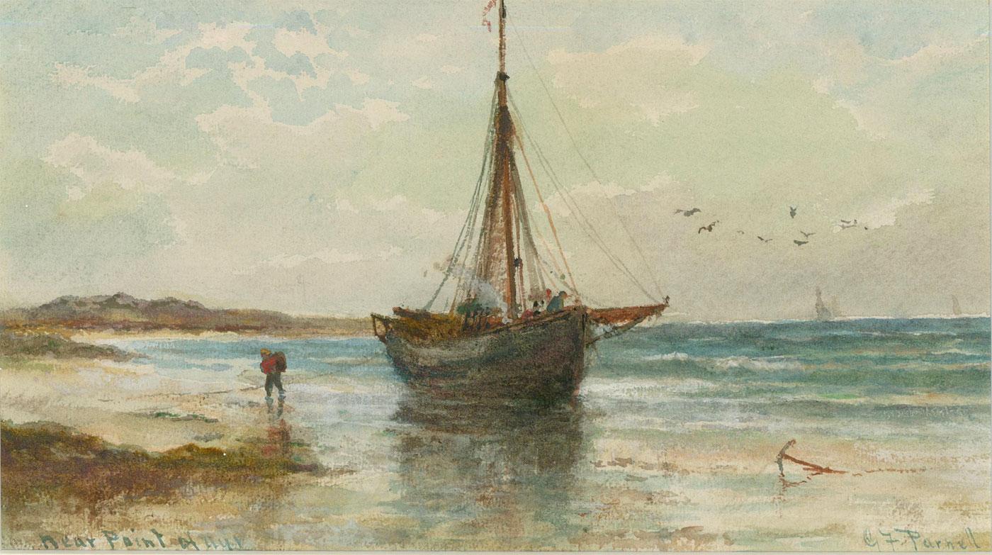 G.F. Parnell - Early 20th Century Watercolour, Near Point of Ayr - Art by Unknown