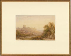 James Orrock RI ROI (1829-1913) - 1879 Aquarell, Richmond Castle