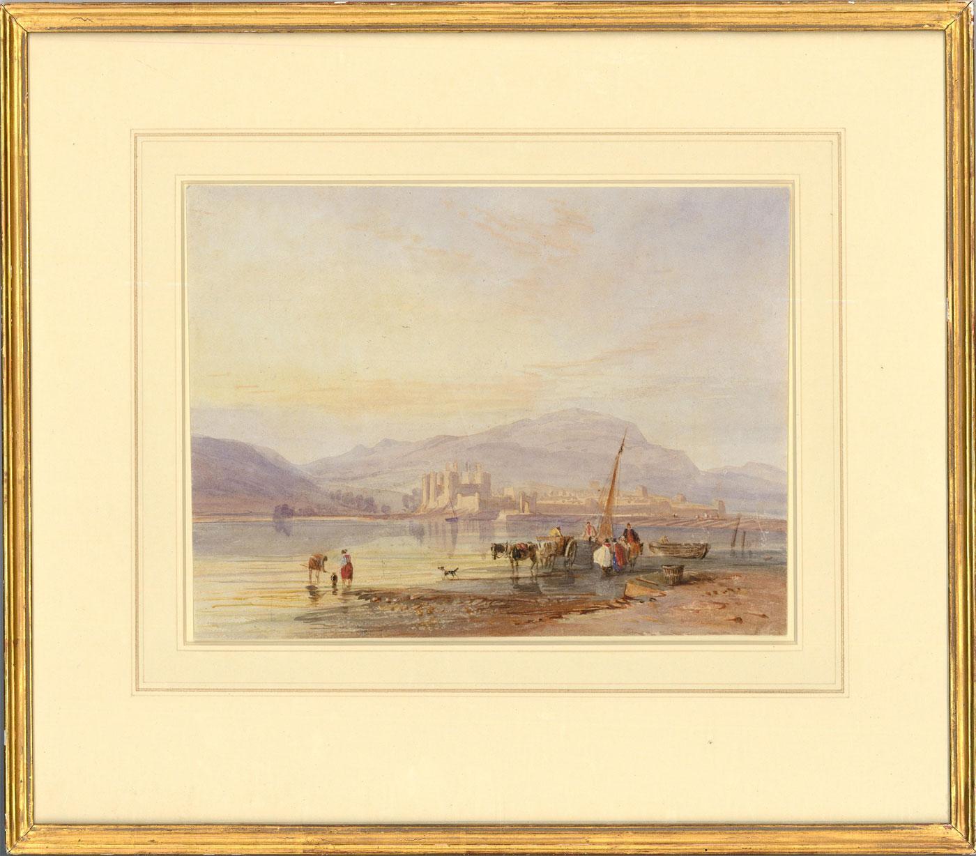 Unsigned. Presented in a gilt frame and washline mount. Titled to gallery label verso. Provenance: with Agnew's, London. On paper. 
