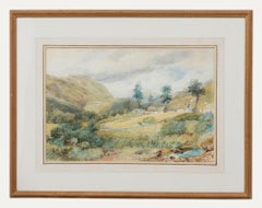 David Cox Jnr. ARWS (1809-1885) - Aquarelle encadrée, Duncraggan
