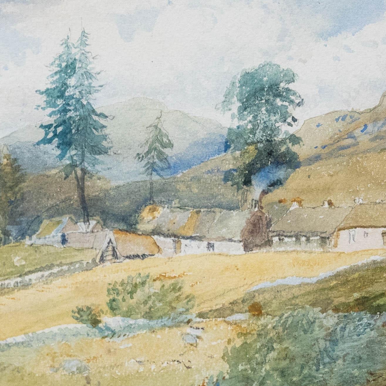 David Cox Jnr. ARWS (1809-1885) - Framed Watercolour, Duncraggan For Sale 3