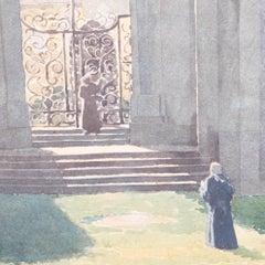 Edward Pryne - 1928 Watercolour, The Convent Grounds