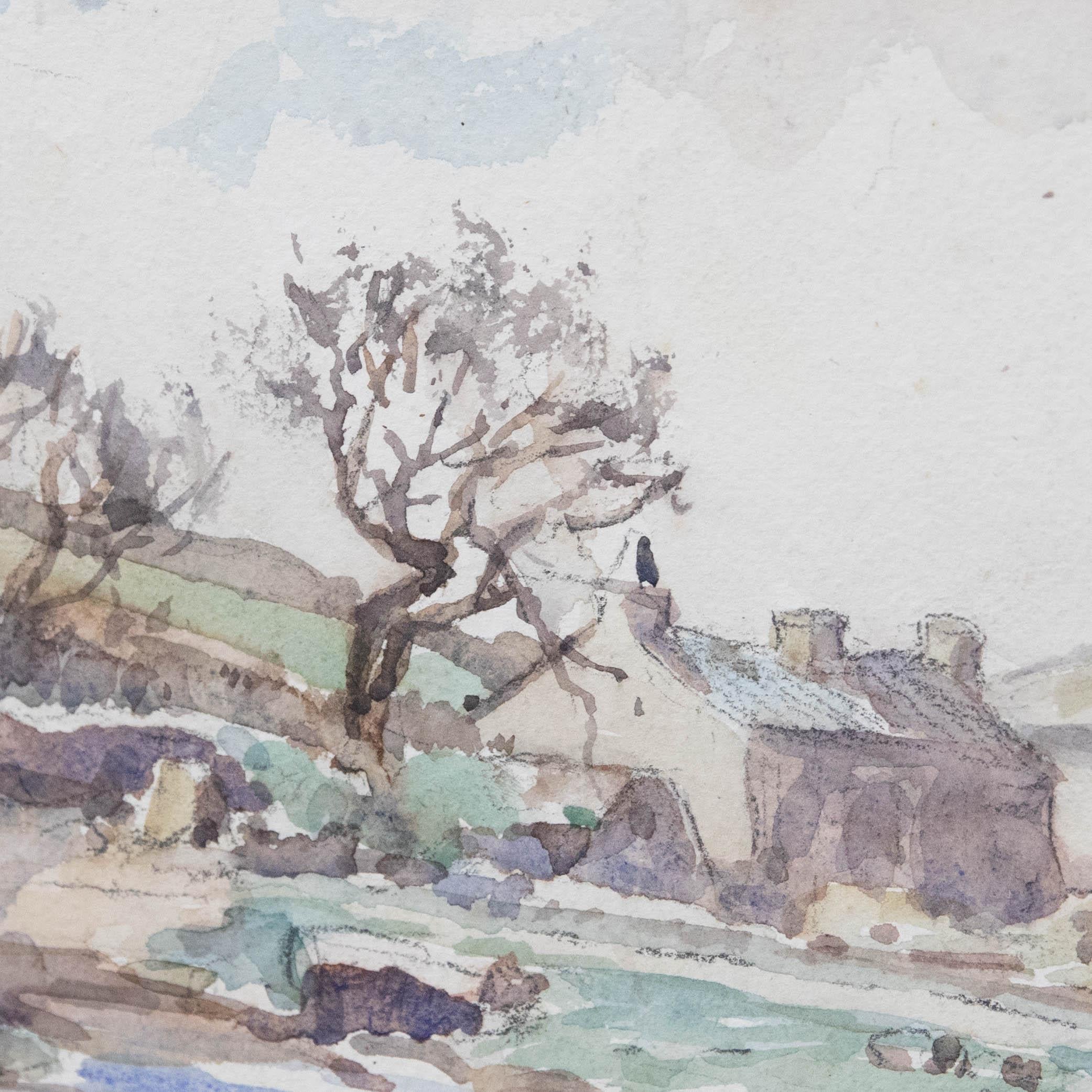 Thomas W. Armes (1894-1963) - Framed Early 20th Century Watercolour, Ford Farm For Sale 1