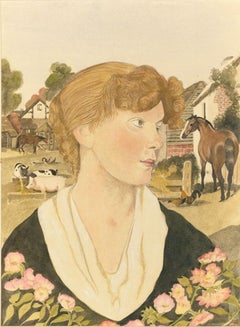 Early 20th Century Watercolour - The Milkmaid