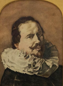 19th Century Watercolour - Artist's Self Portrait