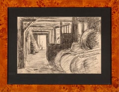 Maximilien Luce Original Drawing “Un Magisin Dans Le Marais”