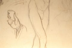 Double-Sided Anatomy Drawings, Double-sided Graphite drawing on paper