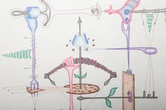 Pizza Delivery To Underground House, Surrealist Drawing by Kevin Varner