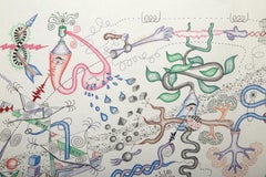 Brand X Toxic Waste on Easter Island, Surrealist Drawing by Kevin Varner