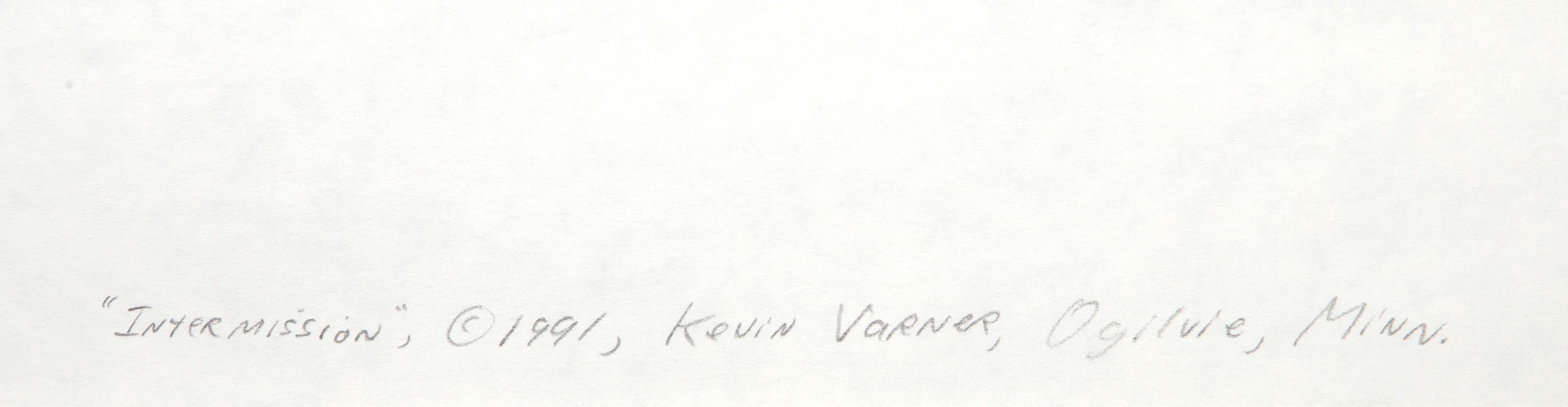 Intermission, dessin surréaliste au crayon et à l'encre de Kevin Varner en vente 4