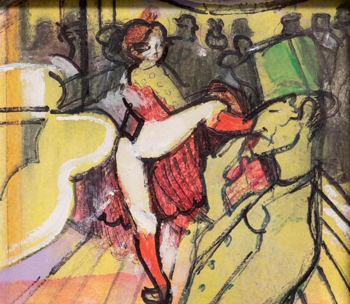 After Lautrec - Early 20th Century Watercolour, Night at The Moulin Rouge - Art by Unknown