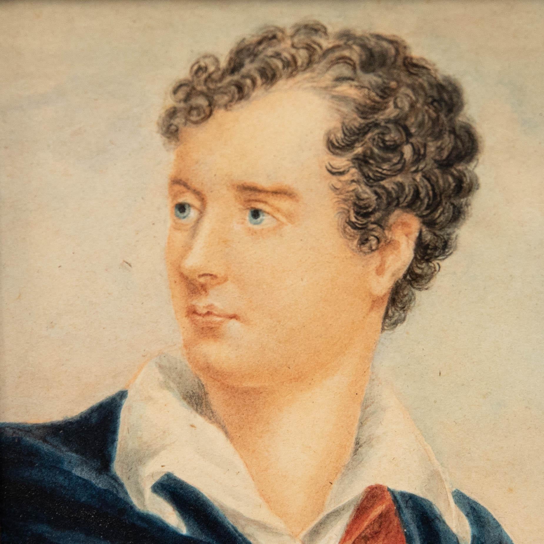 19th Century Watercolour - Lord Byron 1