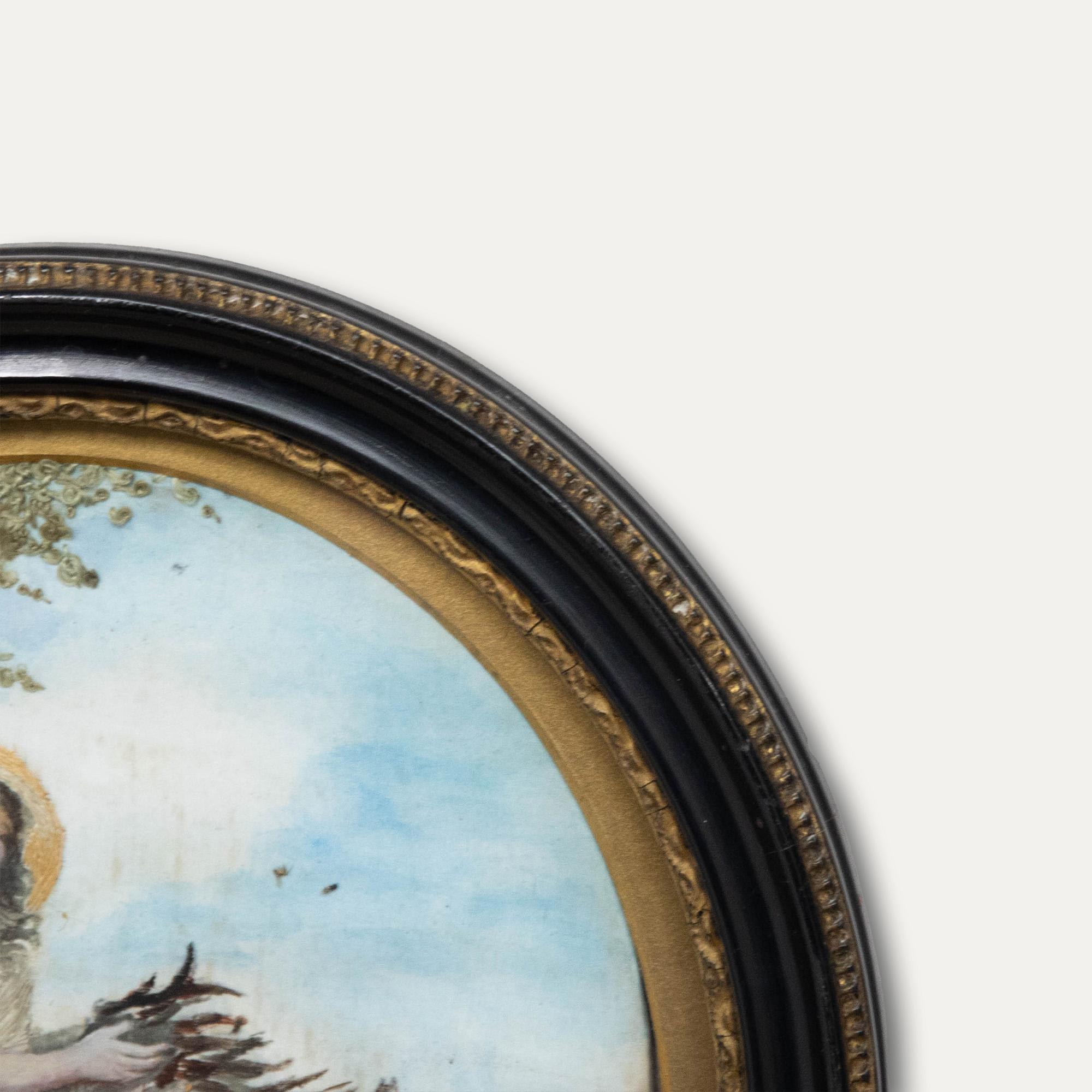 Broderie du 19ème siècle - Collecter du bois de chauffage en vente 3