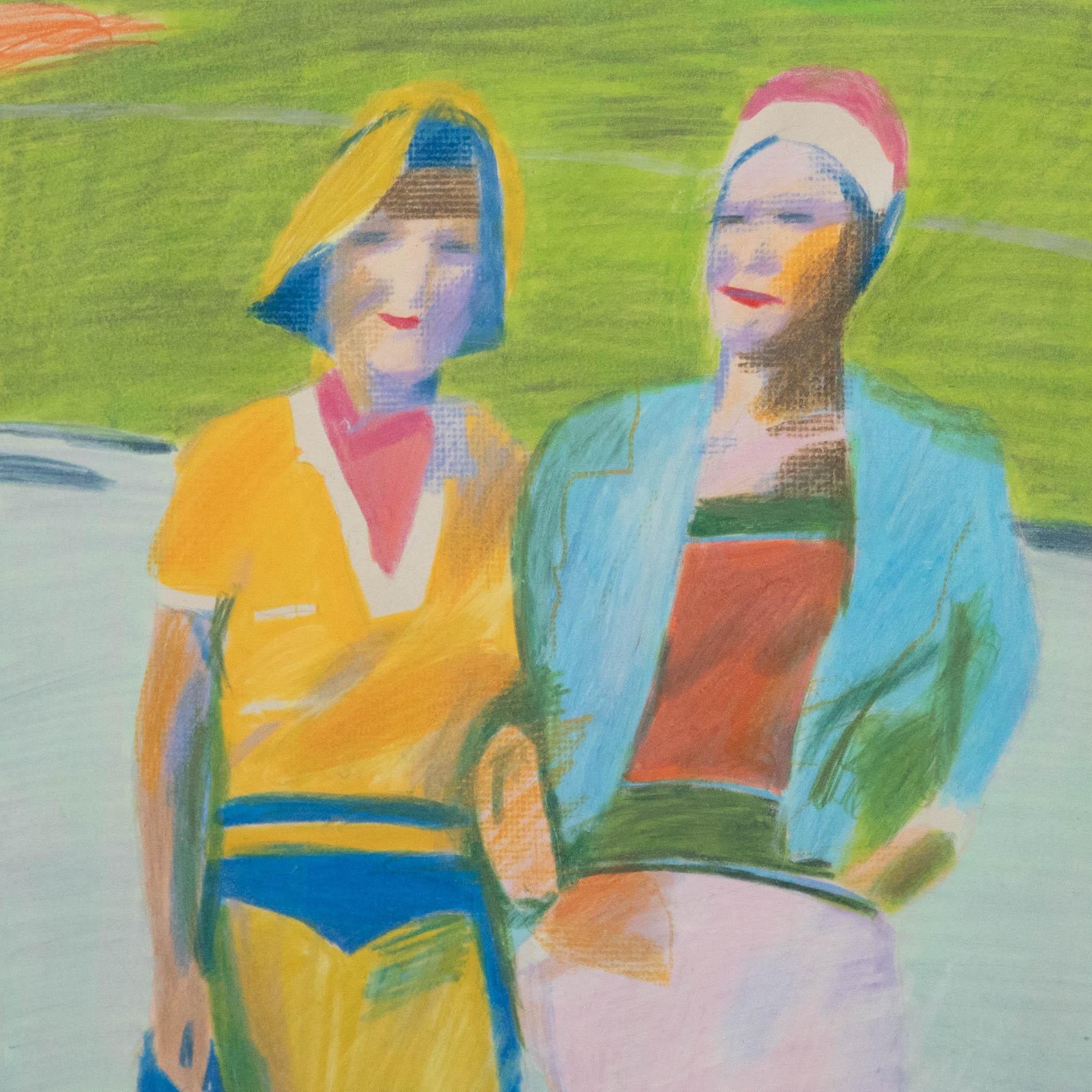 Glynne Boyd Harte (1948-2003) - Coloured Pencil, Côte D'Azur, Cannes 1