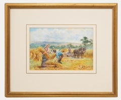 Vintage Walter Duncan (1848-1932) - Early 20th Century Watercolour, A Joyful Harvest