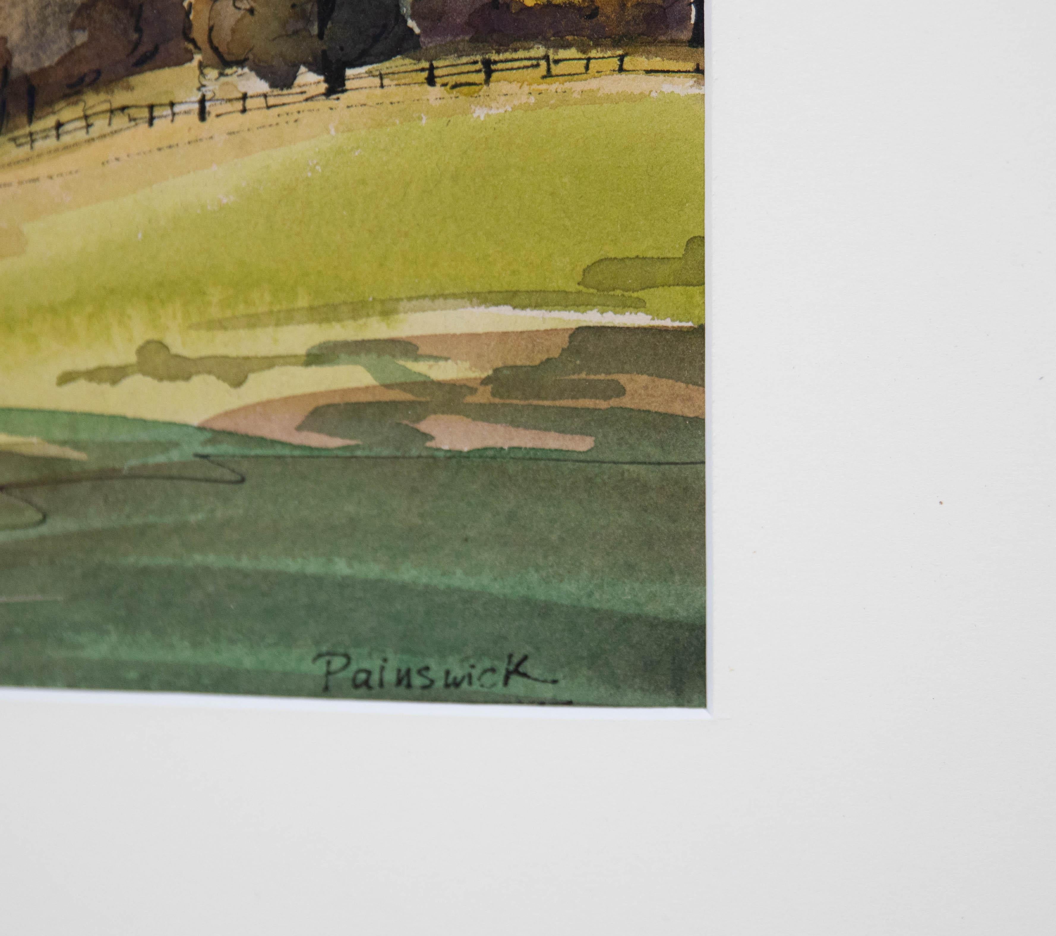 William Dreghorn (1908-2001) - Framed Mid 20th Century Watercolour, Painswick For Sale 2