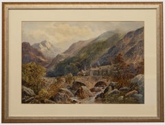 A. McArthur (1795-1860)  Gerahmtes Aquarell aus der Mitte des 19. Jahrhunderts, Betwys-y-Coed