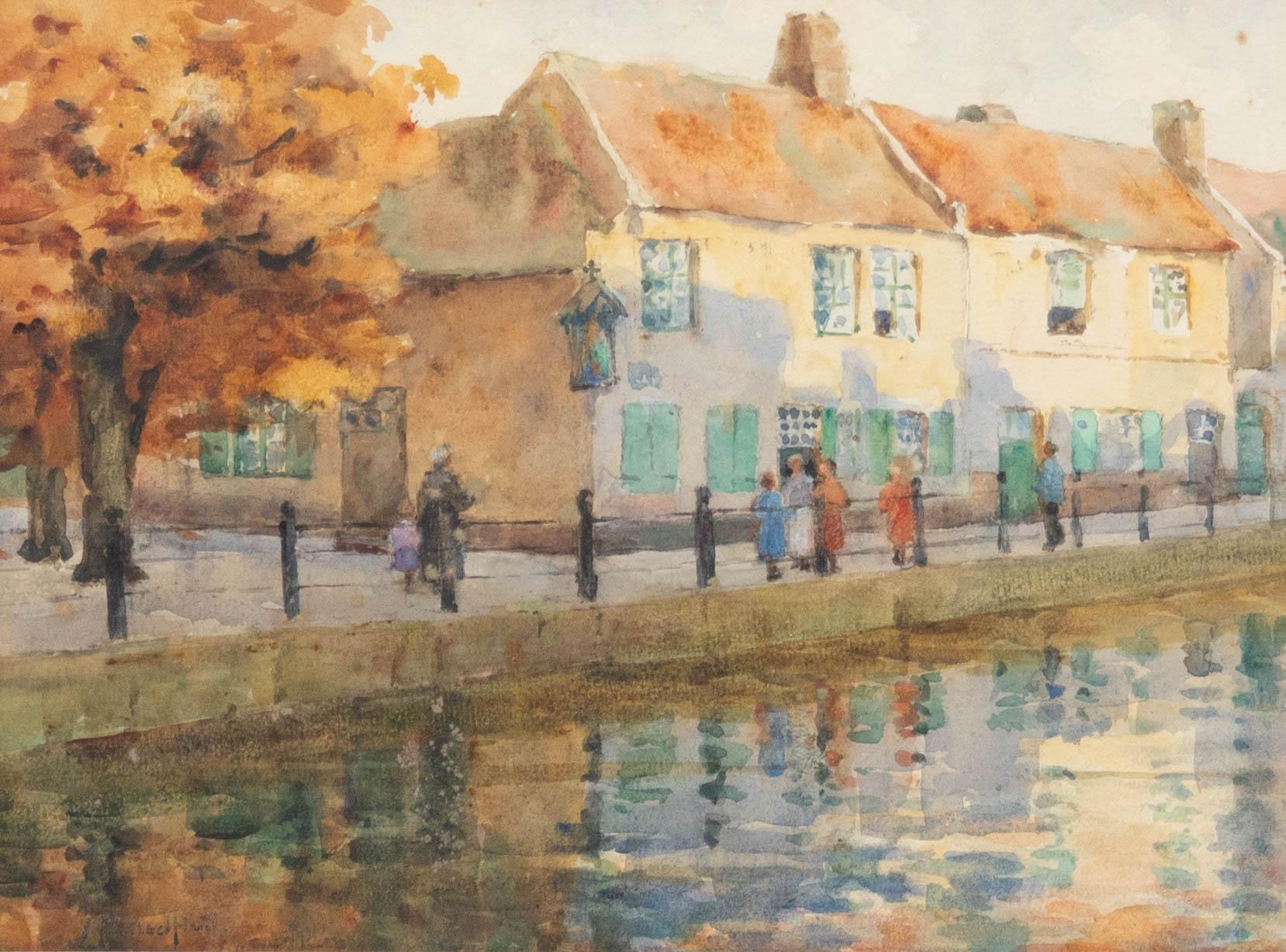 Mildred Hall (1881-1955) - Early 20th Century Watercolour, An Autumn Morning - Art by Unknown