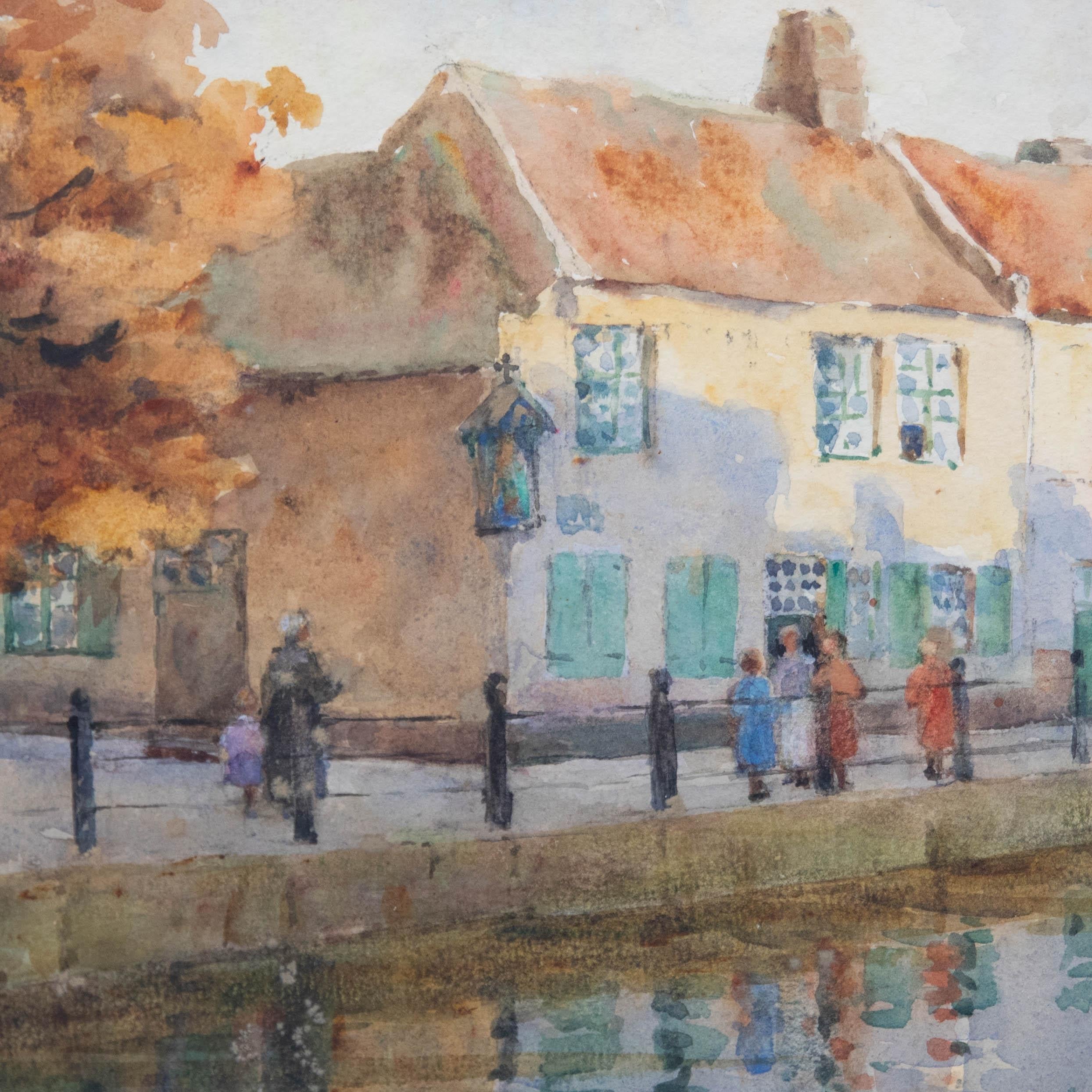 Mildred Hall (1881-1955) - Early 20th Century Watercolour, An Autumn Morning For Sale 1