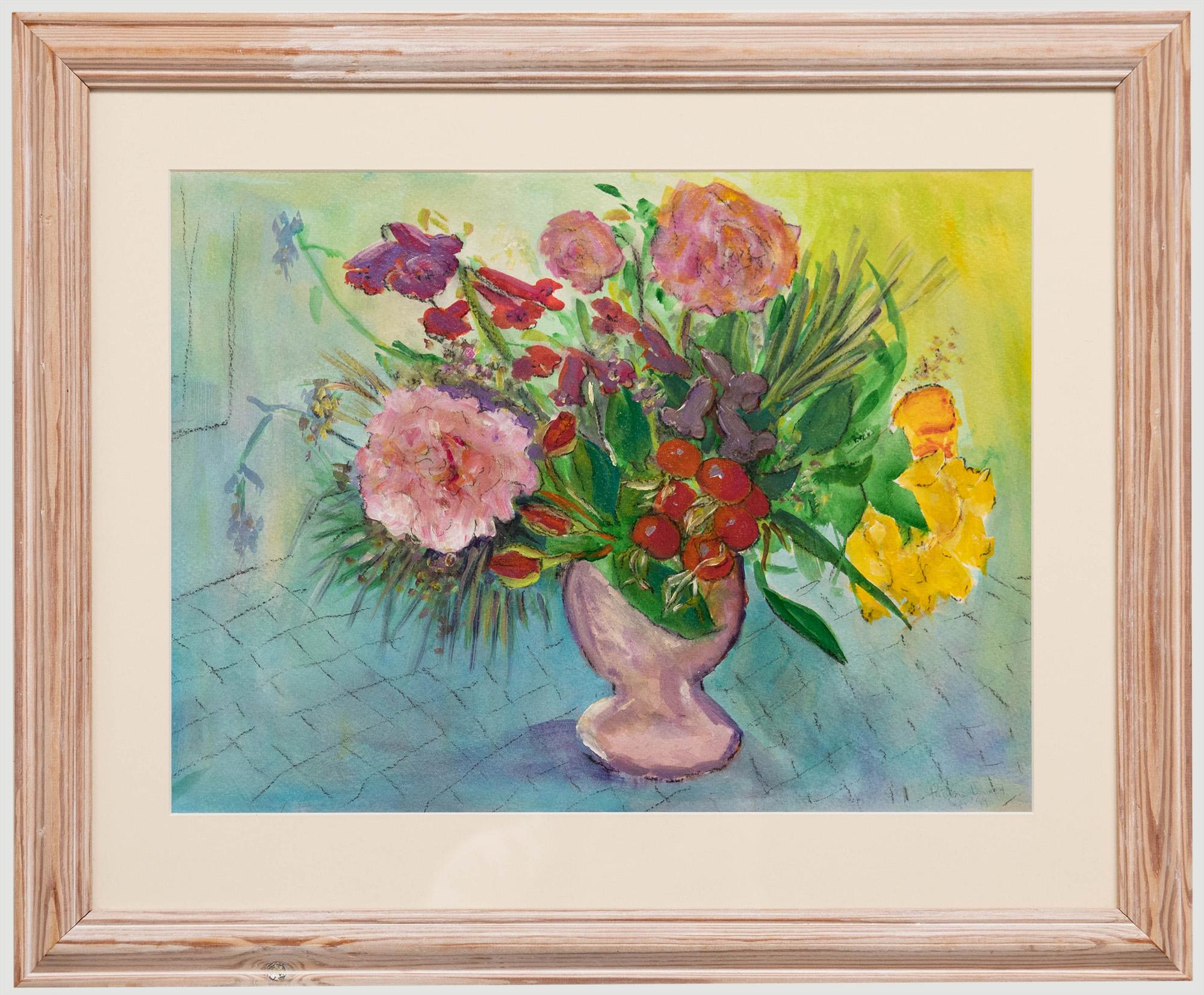 Unknown Still-Life - Pauline U.  - 1999 Watercolour, Summer Bouquet