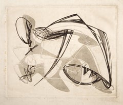 Le Viol de Lucrece, Cubist Etching and Original Drawing