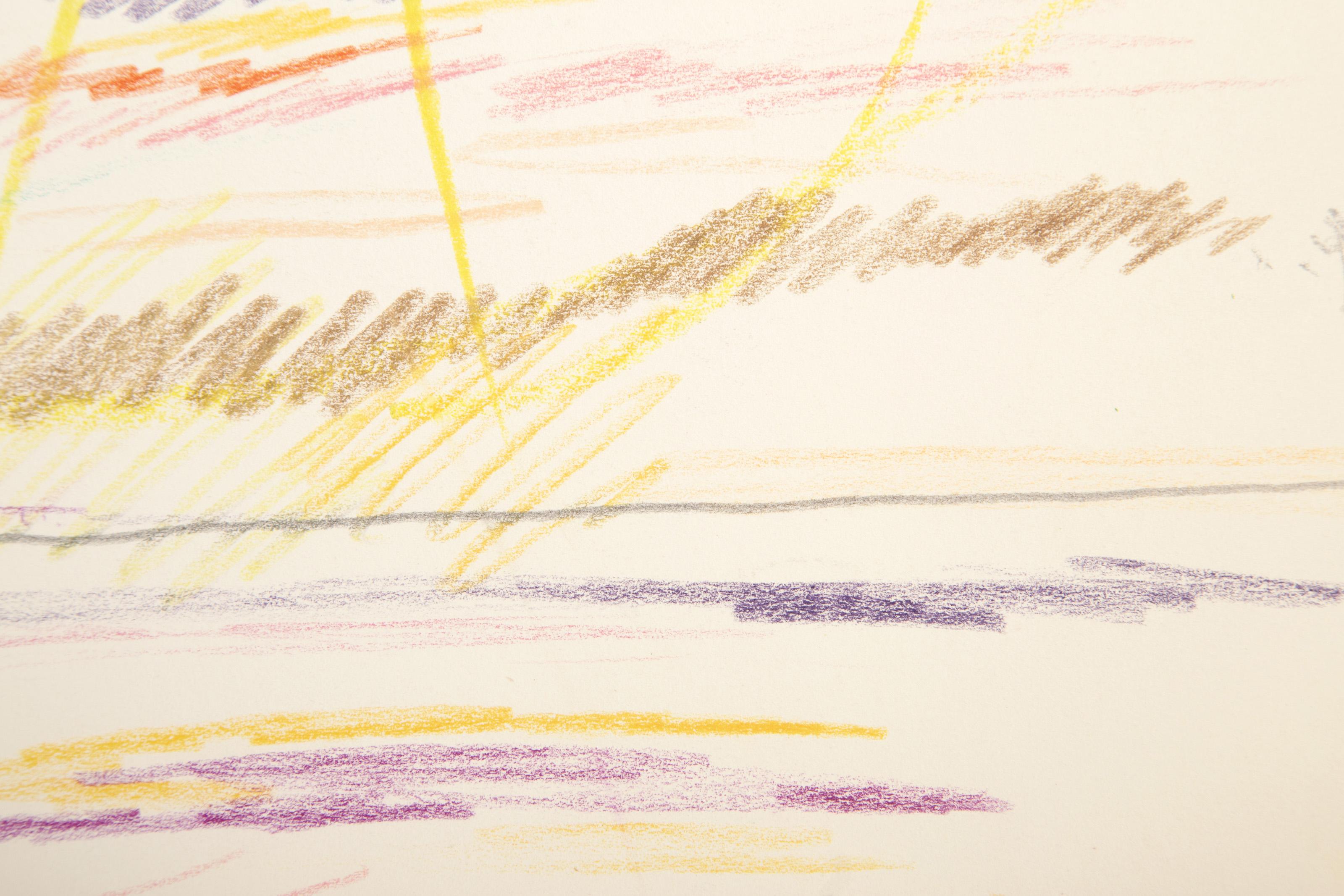 Mezzogiorno, pastello impressionista e grafite di Wallace Putnam 2