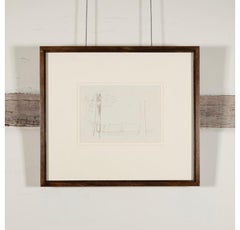 Landscape with Trees, Pencil Drawing by Michael Andrews