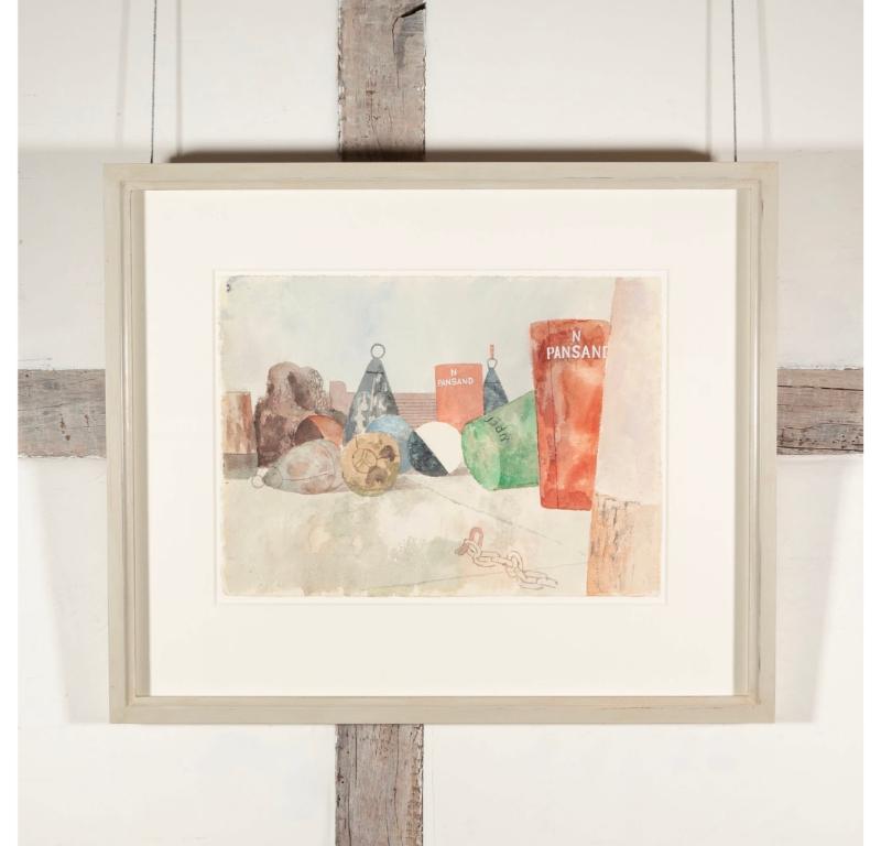 Buoys No.3, Watercolour Painting by Reginald Brill For Sale 1