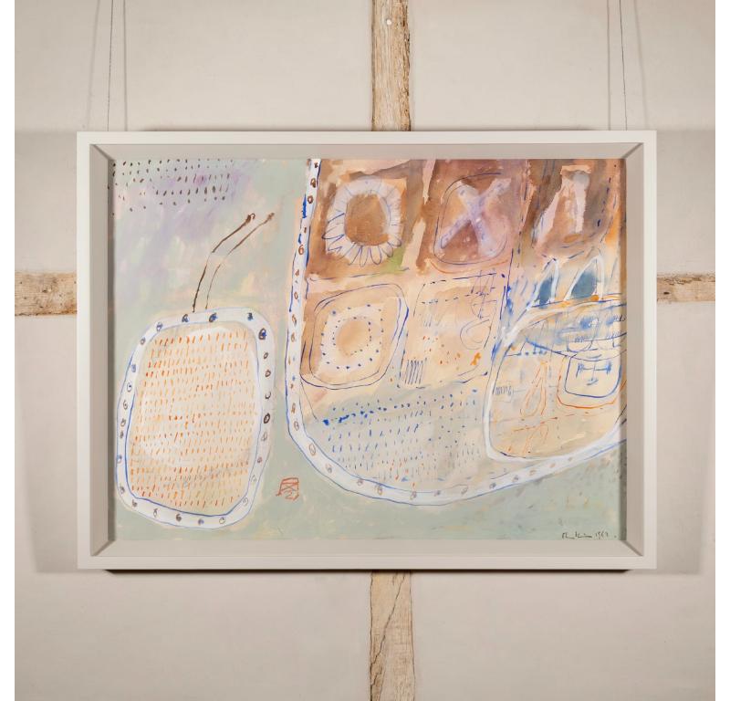 Sans titre, gouache et aquarelle sur papier Peinture de Martin Bradley, 1962 en vente 1