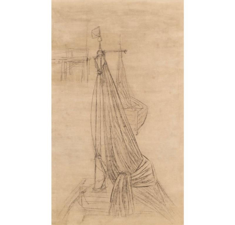 Segel aufgerollt, Bleistiftzeichnung von Prunella Clough

Zusätzliche Informationen:
Medium: Bleistiftzeichnung
41 x 24,5 cm
16 1/8 x 9 5/8 Zoll

Prunella Clough war eine englische Malerin, Zeichnerin und Grafikerin.

Geboren am 11. November in