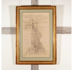 Vele spiegate, Disegno a matita di Prunella Clough