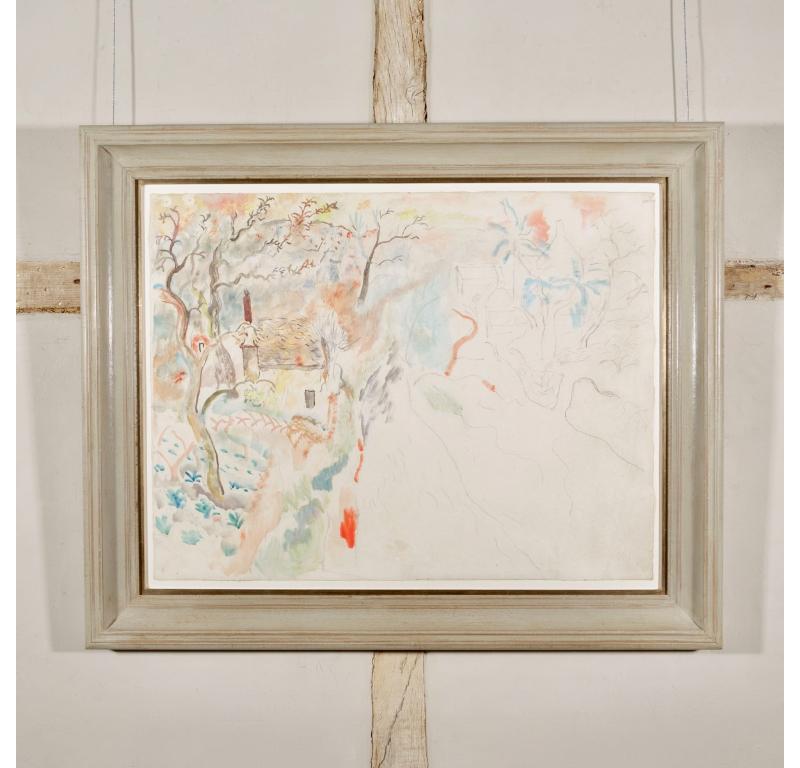 Häuschen mit Schornstein im Wald, Aquarell von David Jones 1895-1974, um 1932

Zusätzliche Informationen:
Medium: Aquarell und Bleistift
48.5 x 64 cm
19 1/8 x 25 1/4 Zoll

Provenienz
Anthony d'Offay, London;
Private Collection, Großbritannien

David
