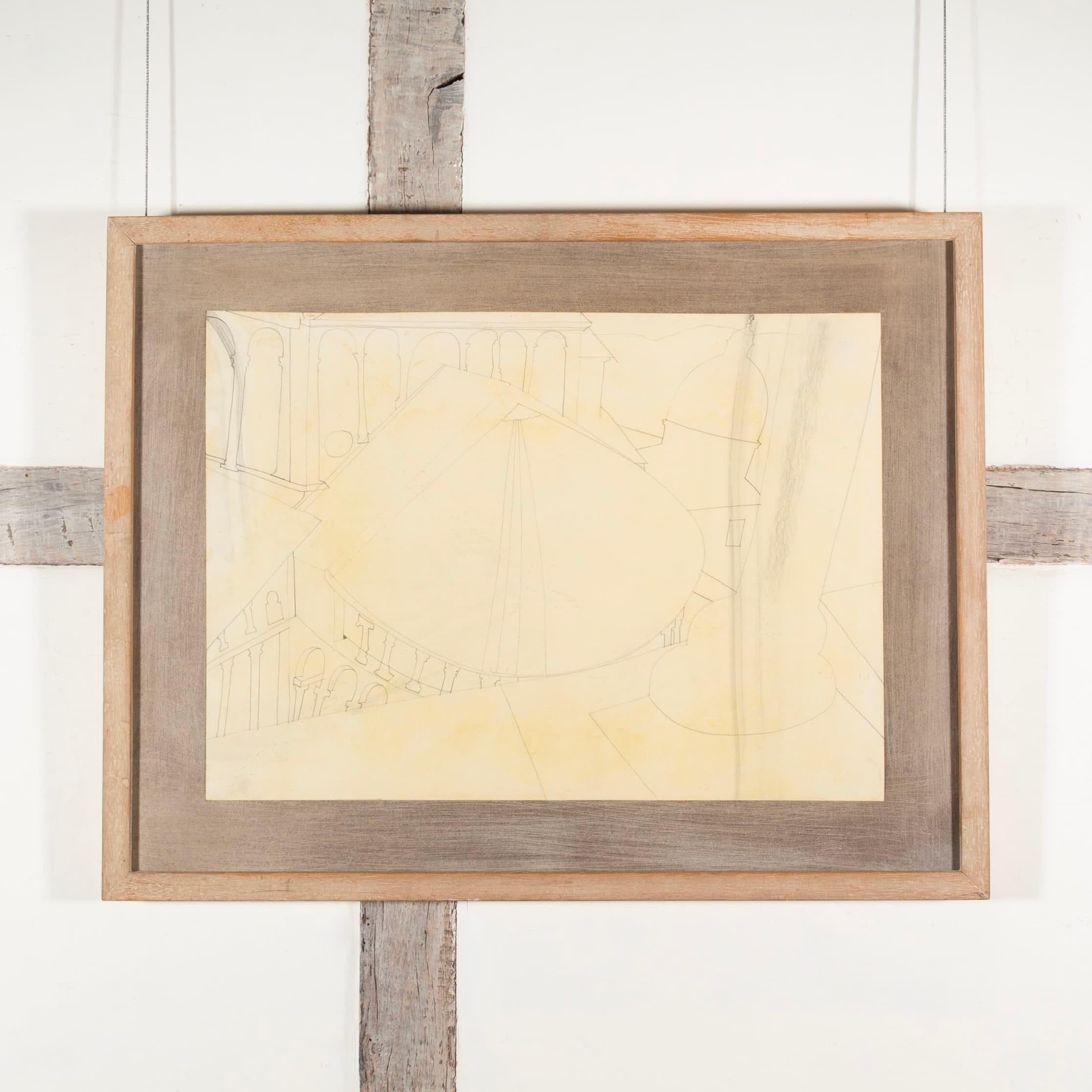 May 60 (Duomo Pisa), peinture à l'aquarelle de Ben Nicholson, 1960 en vente 1