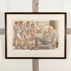 The Tramp, Watercolour and Pencil Painting by William Roberts, 1945 circa