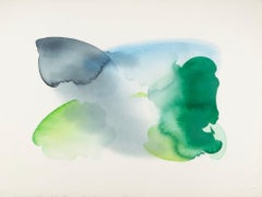 L'isola lacustre di Innisfree 11, acquerello su carta di William Tillyer, 1992