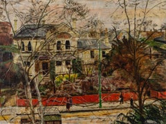 Putney Road, invierno, óleo sobre lienzo de Carel Weight, 1949 Circa