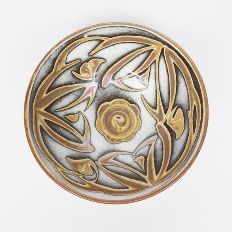 Cuenco de Aldermaston Pottery con diseño abstracto de Alan Caiger-Smith, 1969/1970 - Art de Unknown