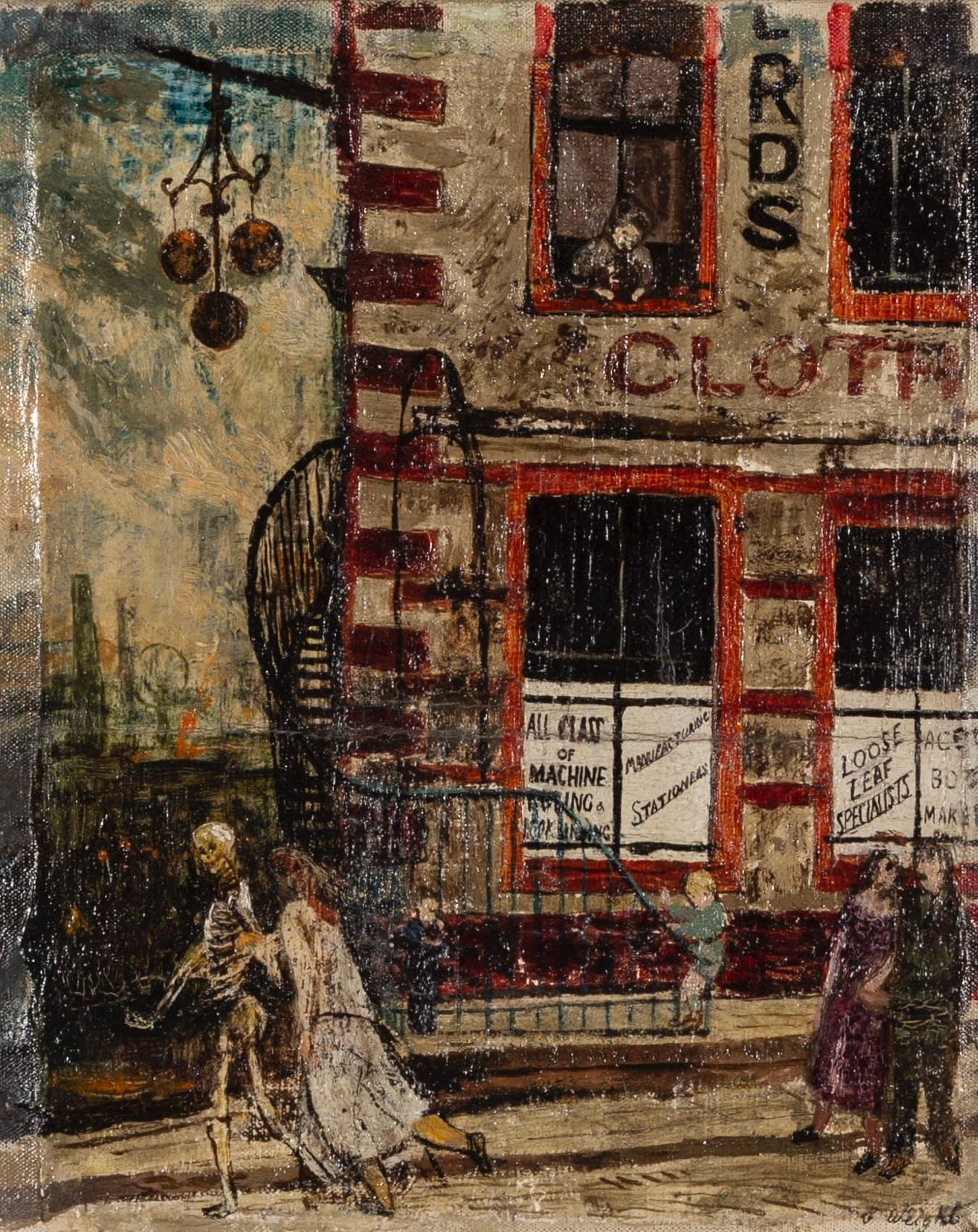 Death and the Maiden, Oil on Canvas by Carel Weight, 1947 Circa

Additional information:
Medium: Oil on Canvas
10 7/8 x 8 3/4 in
27.5 x 22.2 cm
Signed
