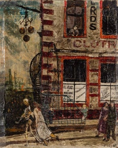 Death and the Maiden, Öl auf Leinwand von Carel Weight, 1947, ca.