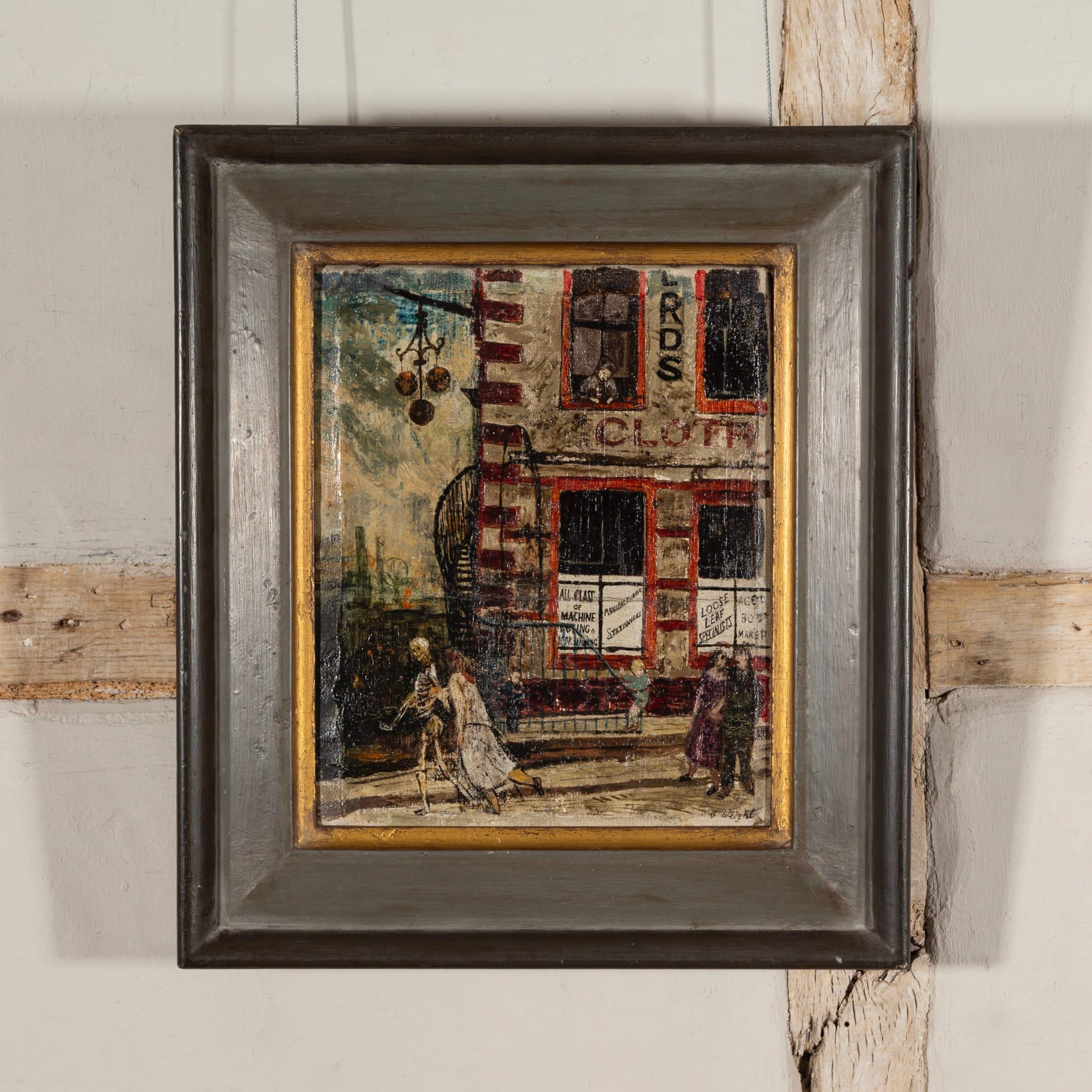 Death and the Maiden, Oil on Canvas by Carel Weight, 1947 Circa For Sale 1