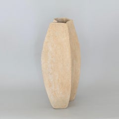 Five-sided Vessel, Stoneware with Dry Glazes by Paul Philp