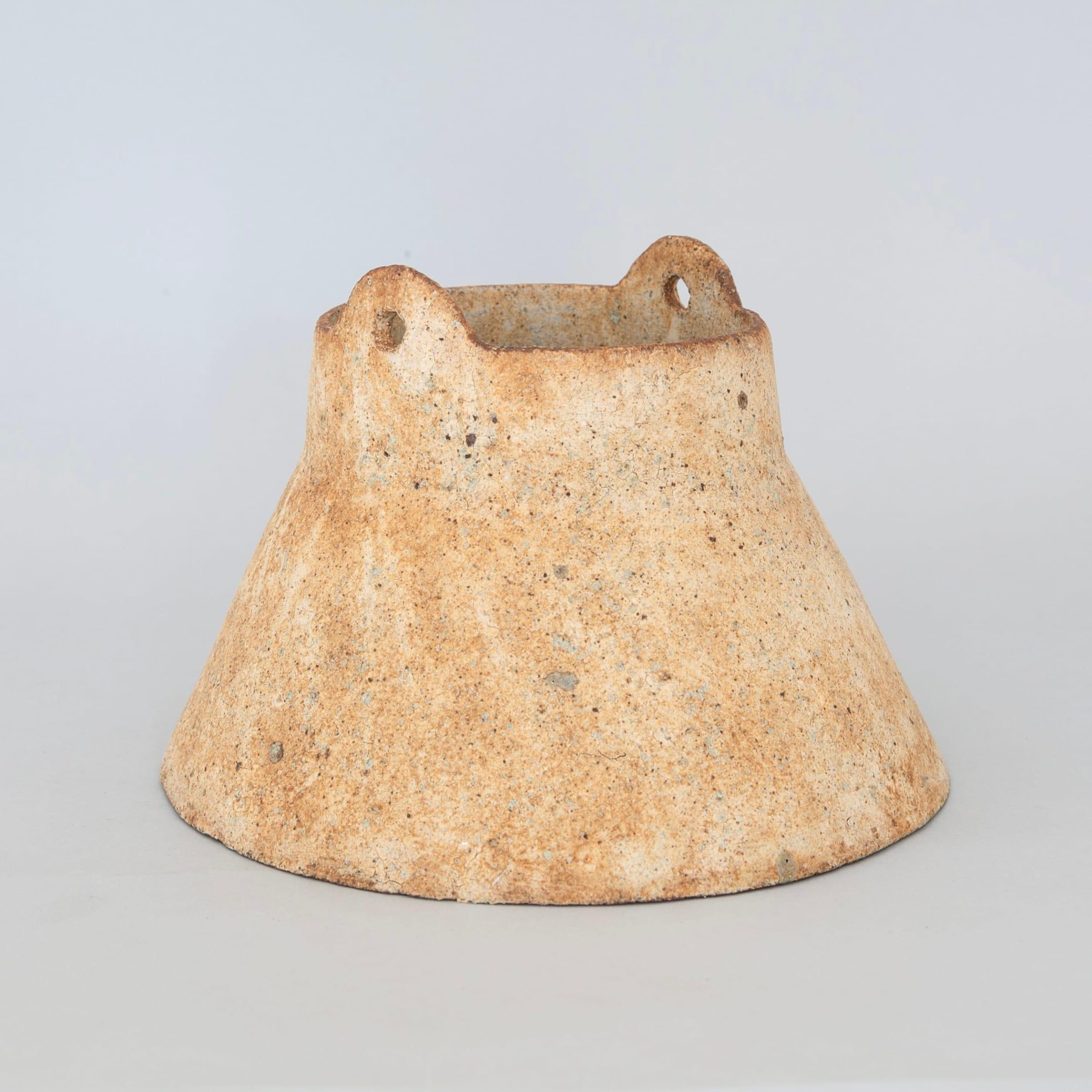Churn with Lugs, Stoneware with Dry Glazes by Paul Philp

Additional information:
Medium: Stoneware with Dry Glazes
Diameter 22 cm (8 5/8 in)
Height 15 cm (5 8/9 in )
Signed by impression of potter’s seal

Philip began making ceramics over 60 years