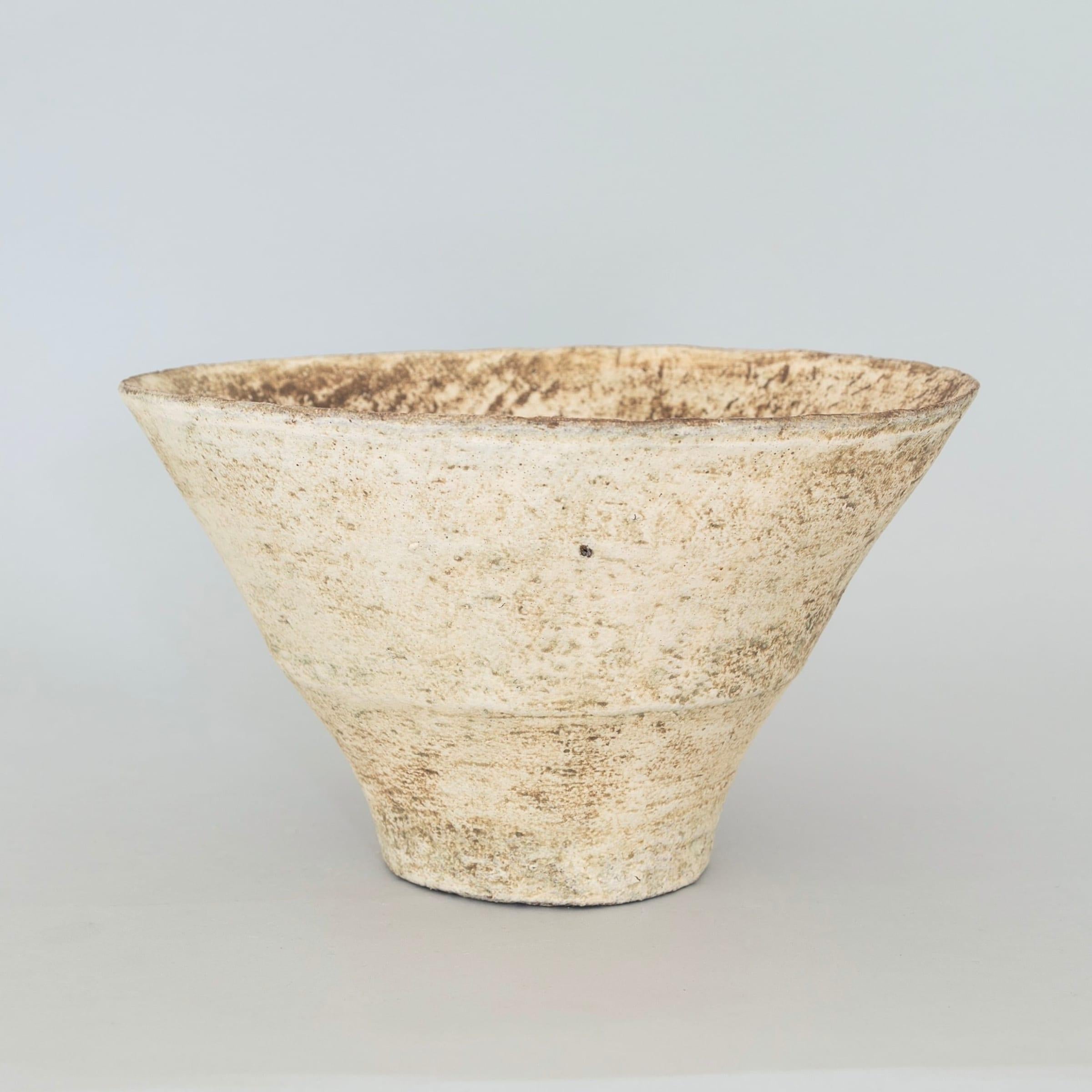 Open Bowl with Speckle, Stoneware with Dry Glazes by Paul Philp - Art by Unknown