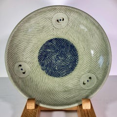 Thrown Open Bowl (Four Circles), Stoneware by William Plumptre, 2019