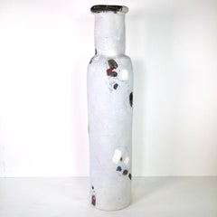 Very Tall bottle, Stoneware with Glazes by Robin Welch, 1990s Circa