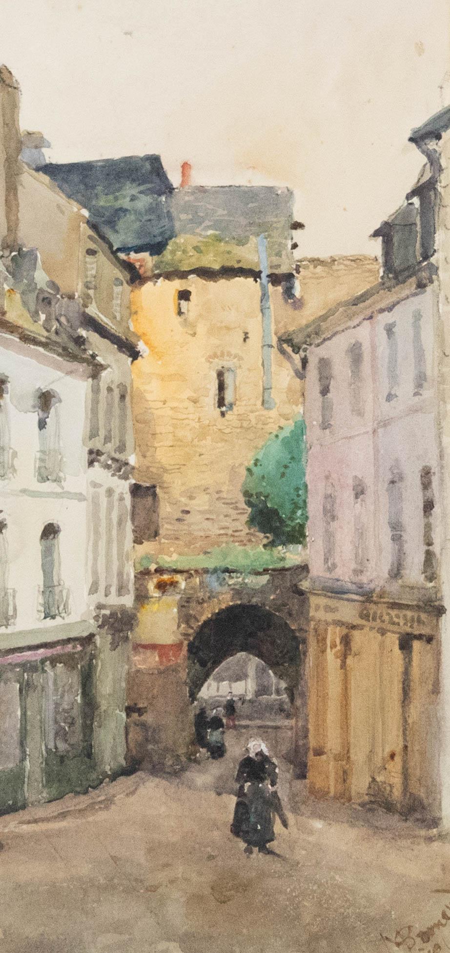 Late 19th Century Watercolour - The Old City Walls - Art by Unknown